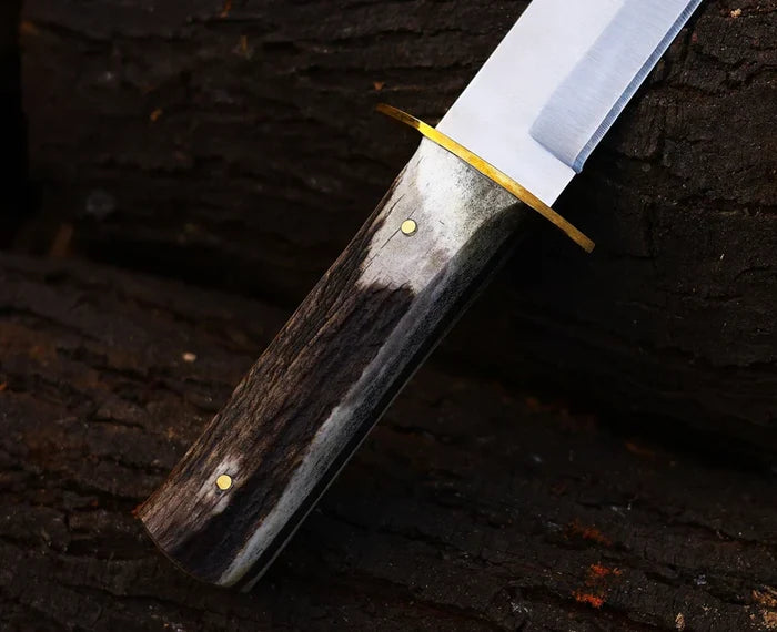 Antler Hunting Knife Handmade Stainless Steel Best Hunting Companion Knife cskforged