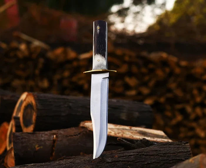 Antler Hunting Knife Handmade Stainless Steel Best Hunting Companion Knife cskforged