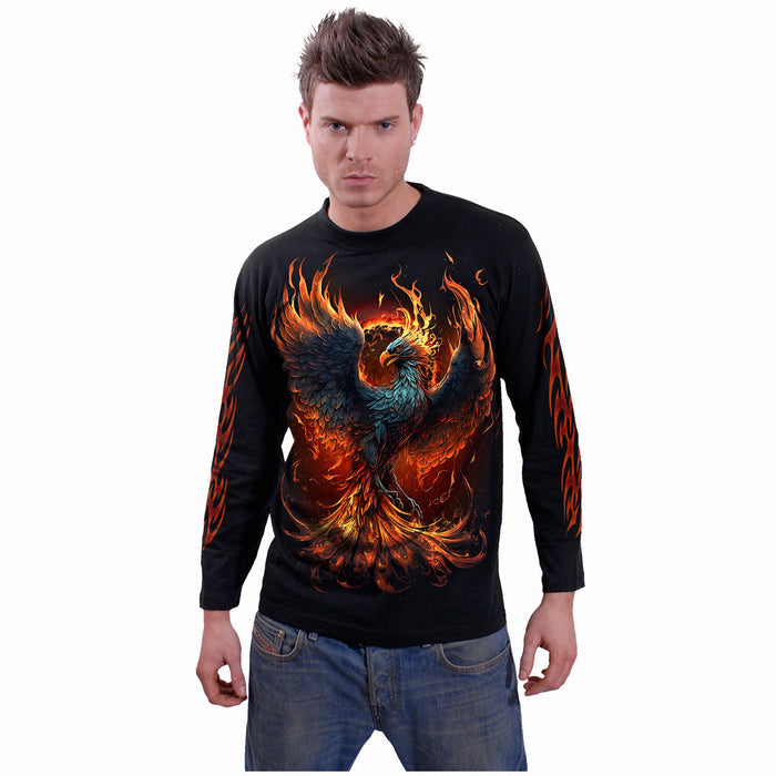 ASHES REBORN - Longsleeve T-Shirt Black Spiral USA