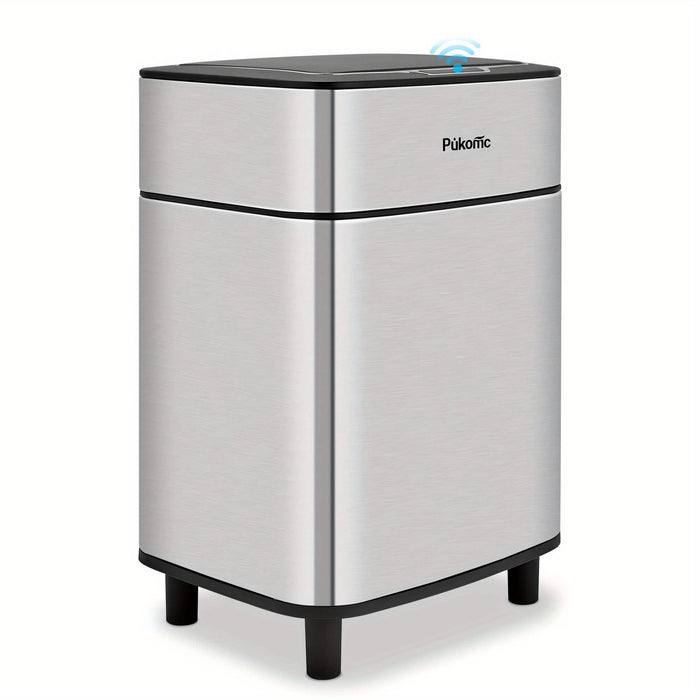 Automatic Stainless Steel Sensor Trash Can – Hands-free Quiet Close & Odor-Control System DailySale