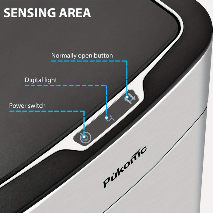 Automatic Stainless Steel Sensor Trash Can – Hands-free Quiet Close & Odor-Control System DailySale