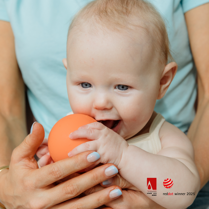 b is for ball® Multi-use Teether (Navy Blue)