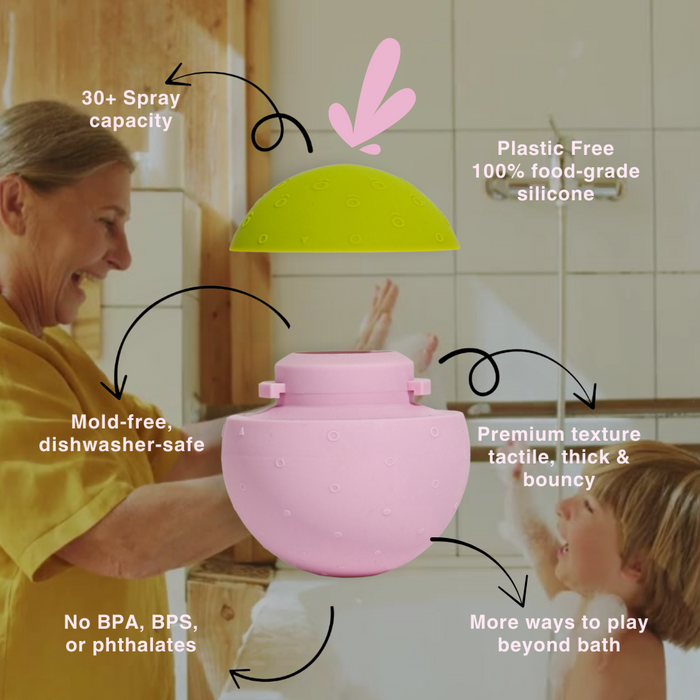 b is for ball® (Un)Ordinary Bath Toy (Strawberry Matcha)
