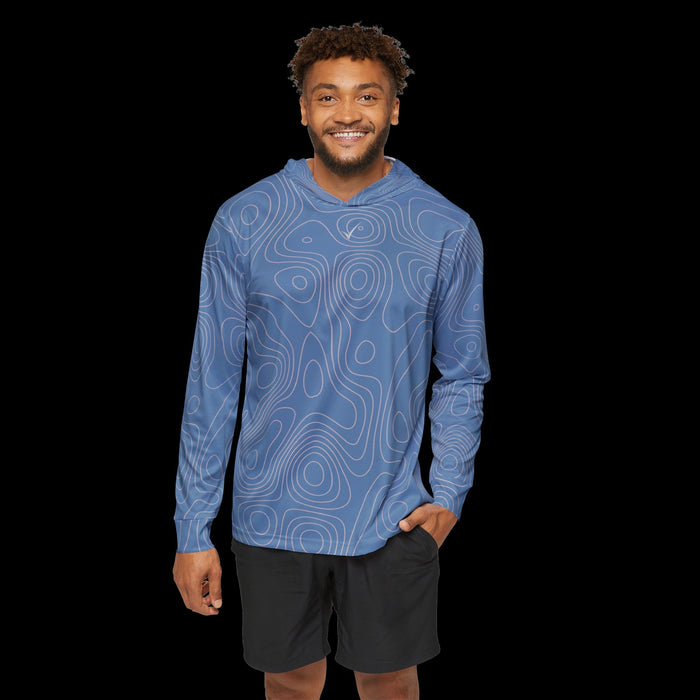 Baby Blue Links Performance Hoodie
