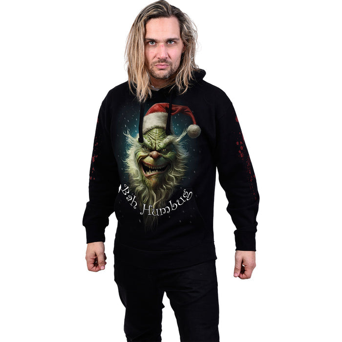 BAH HUMBUG - Hoody Black Spiral USA