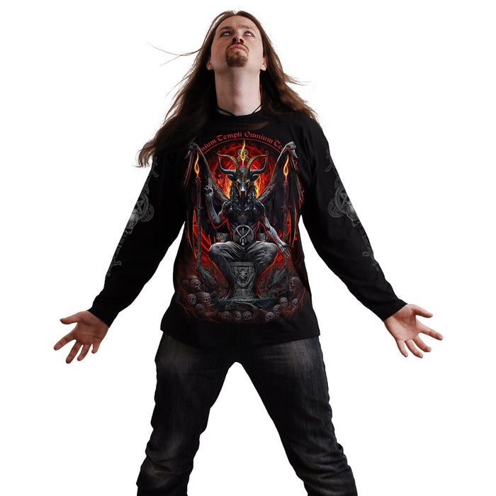 BAPHOMET - Longsleeve T-Shirt Black Spiral USA