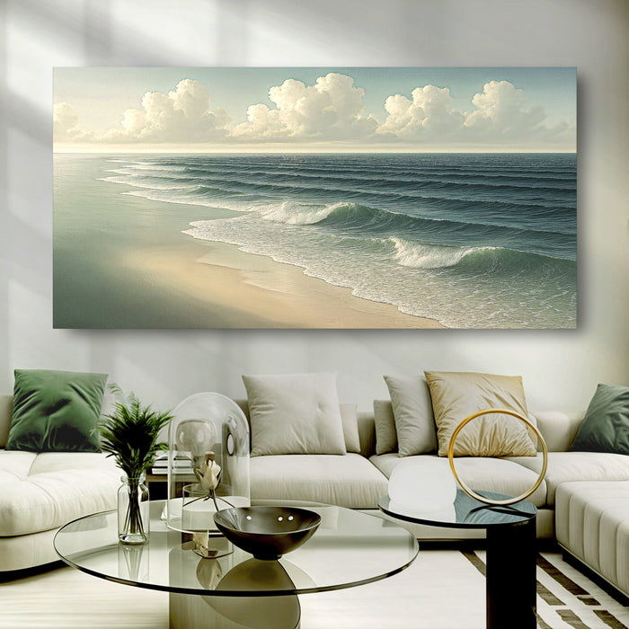 Beach Shoreline Coastal Wall Art VI Tailored Canvases