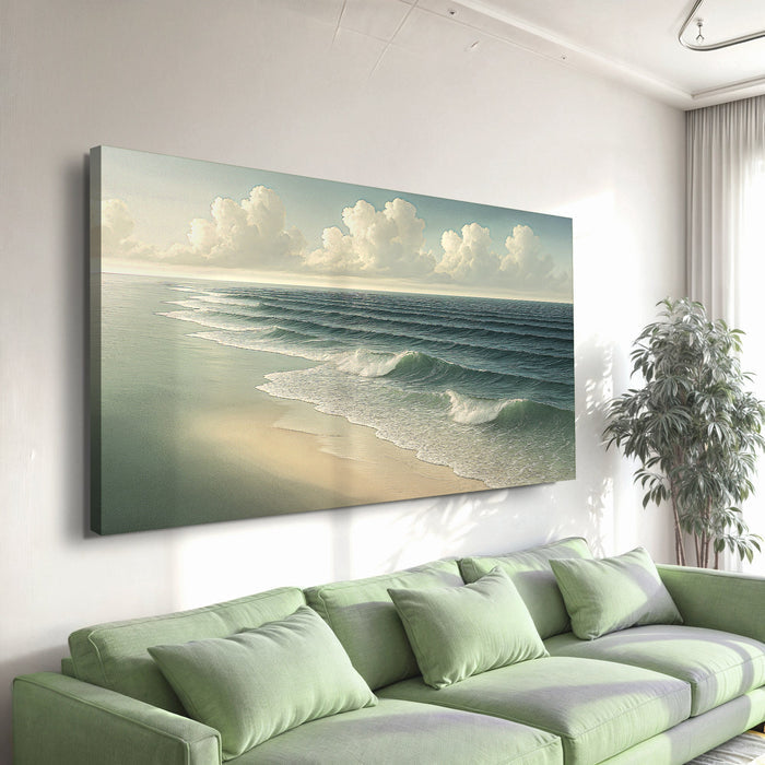 Beach Shoreline Coastal Wall Art VI Tailored Canvases