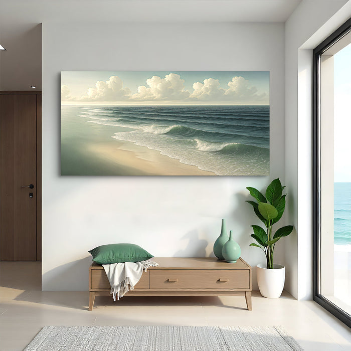 Beach Shoreline Coastal Wall Art VI Tailored Canvases