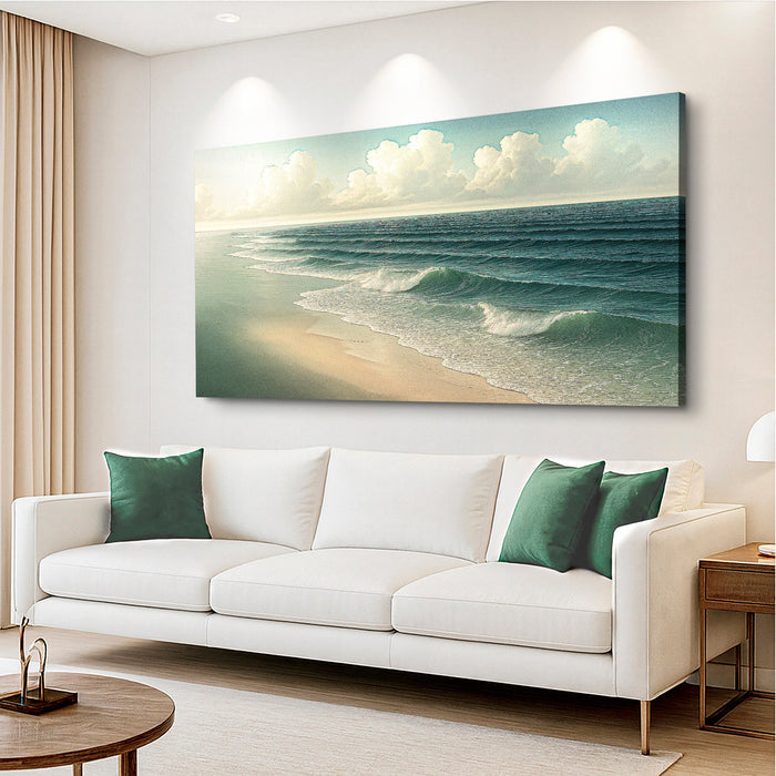 Beach Shoreline Coastal Wall Art VI Tailored Canvases
