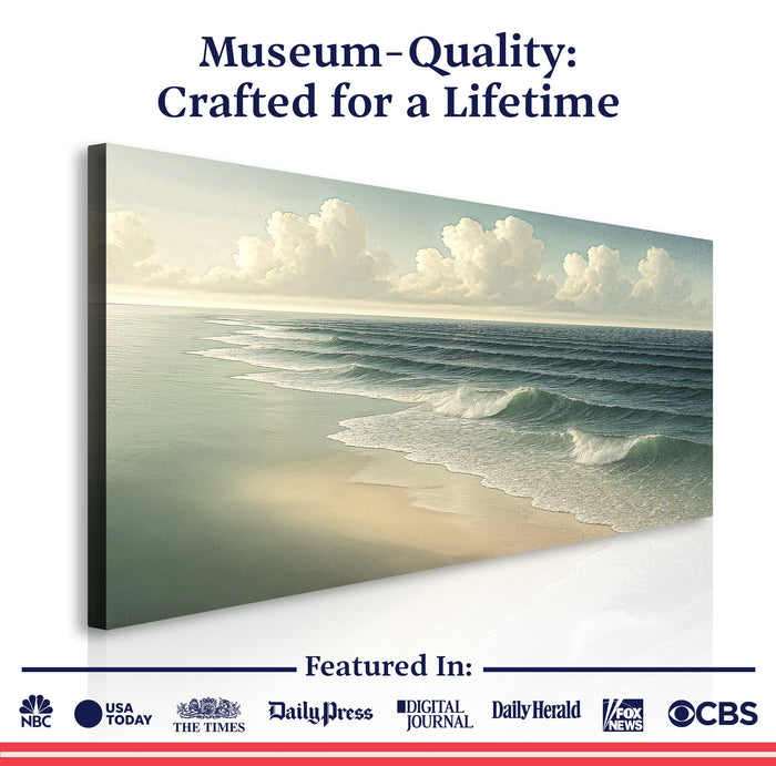 Beach Shoreline Coastal Wall Art VI Tailored Canvases