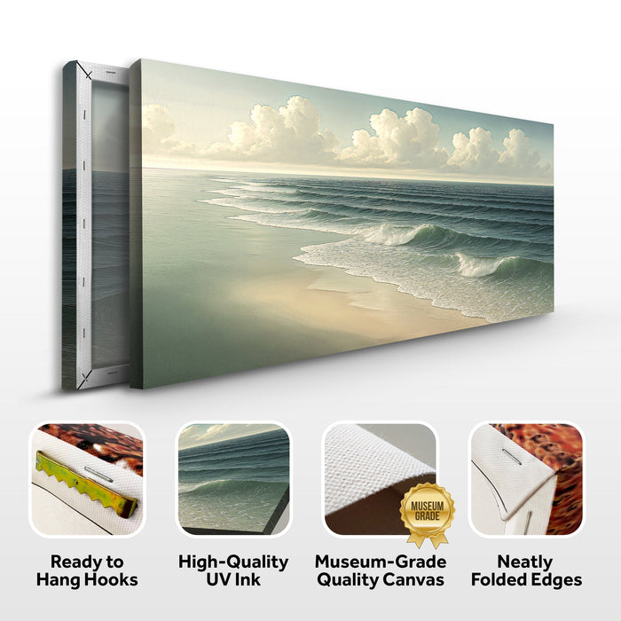 Beach Shoreline Coastal Wall Art VI Tailored Canvases
