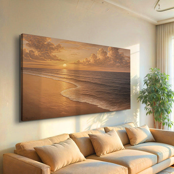 Beach Shoreline Coastal Wall Art VIII Tailored Canvases