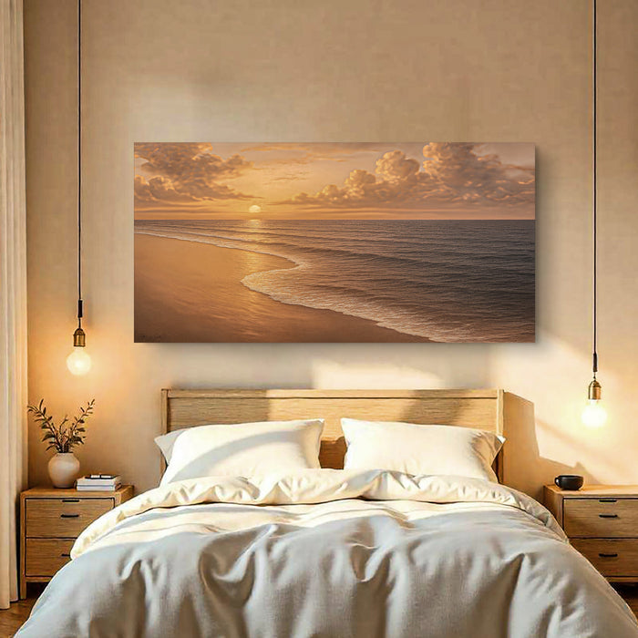 Beach Shoreline Coastal Wall Art VIII Tailored Canvases