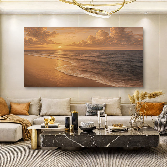 Beach Shoreline Coastal Wall Art VIII Tailored Canvases