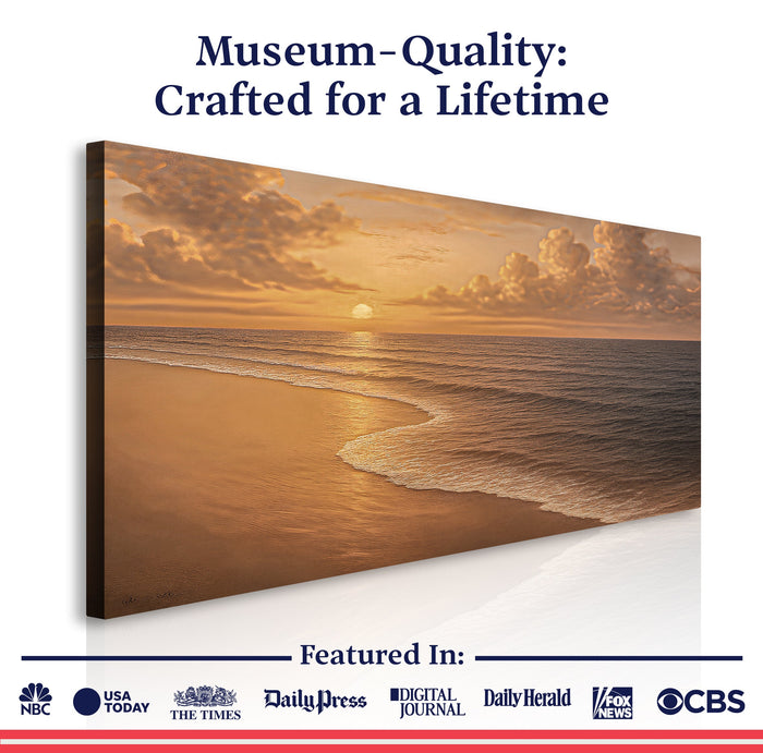Beach Shoreline Coastal Wall Art VIII Tailored Canvases