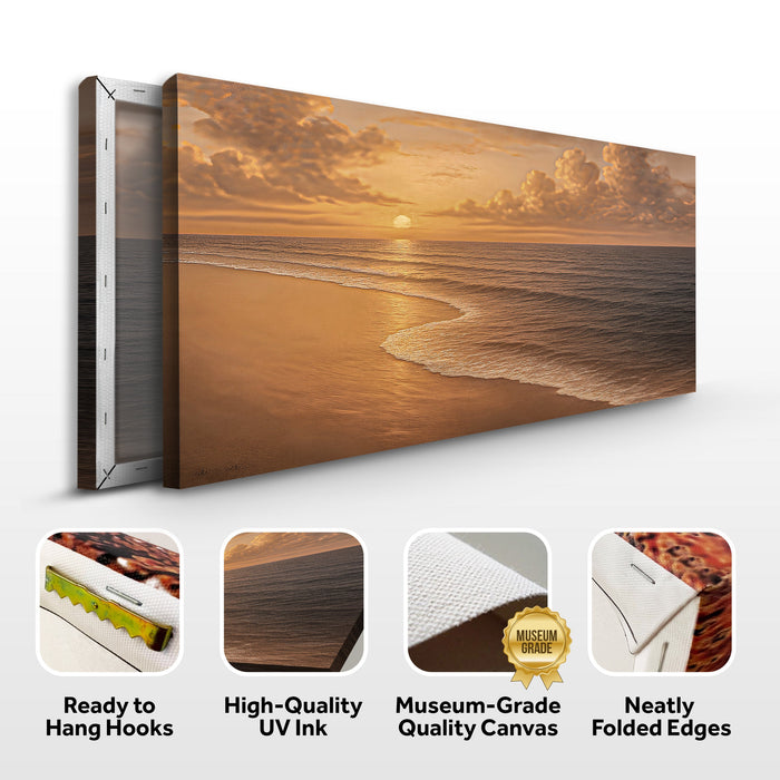 Beach Shoreline Coastal Wall Art VIII Tailored Canvases