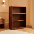 Beginnings 3 Shelf Bookcase In Brook Cherry Finish ShipItFurniture