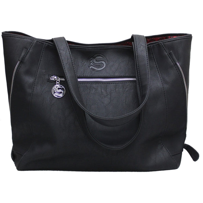BLACK CAT - Tote Bag - PU Leather Studded Spiral USA