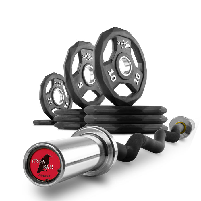 Black Diamond® Olympic Weight Plates and Curl Barbell Sets XMARK