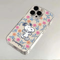 Black Flower Snoopy Cute Creative Phone Case PhoneShells