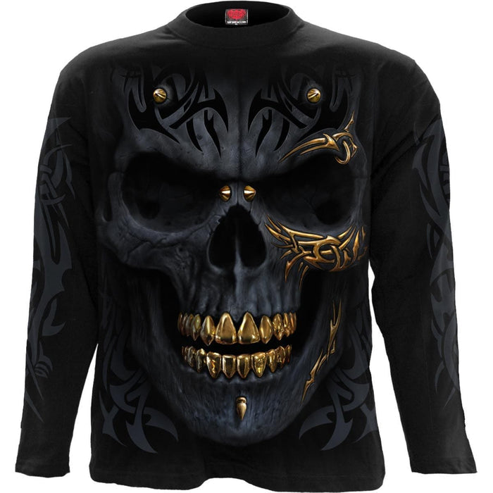 BLACK GOLD - Longsleeve T-Shirt Black Spiral USA