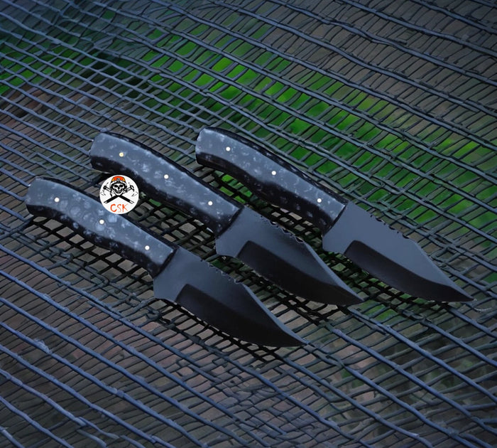 Black Honeycomb Grip Utility Blade Set cskforged