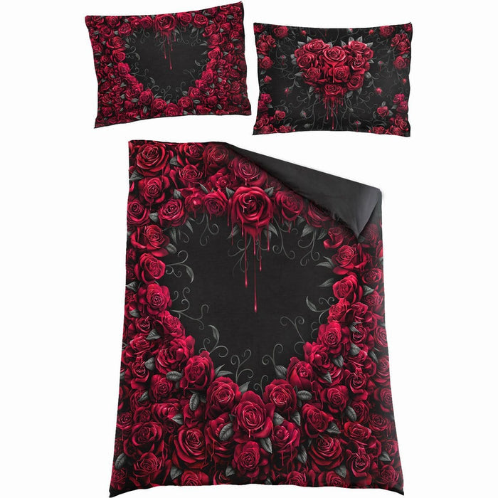 BLEEDING HEART - Single Duvet Cover + UK And EU Pillow case Spiral USA