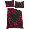 BLEEDING HEART - Single Duvet Cover + UK And EU Pillow case Spiral USA