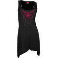 BLOOD ROSE - Goth Bottom Camisole Dress Black Spiral USA