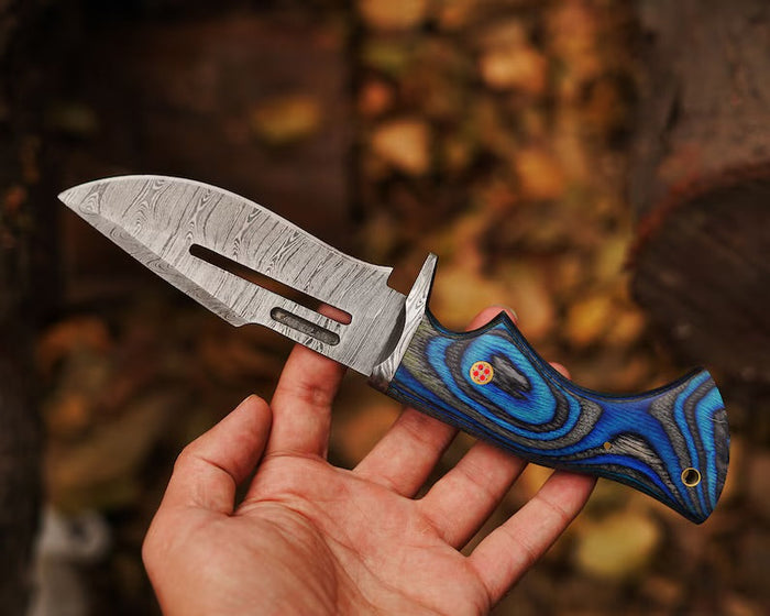 Bocat Damascus Steel Hunting Knife by cskforged cskforged