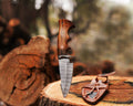Bocat Damascus Steel Hunting Knife by cskforged cskforged