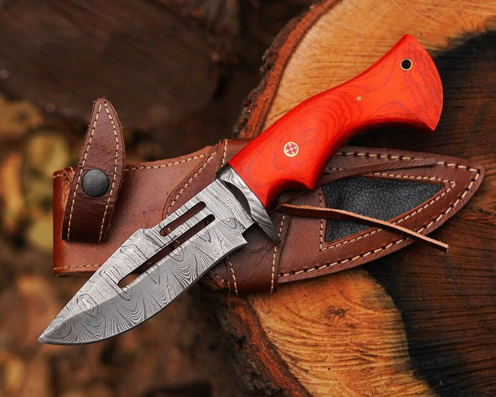 Bocat Damascus Steel Hunting Knife by cskforged cskforged