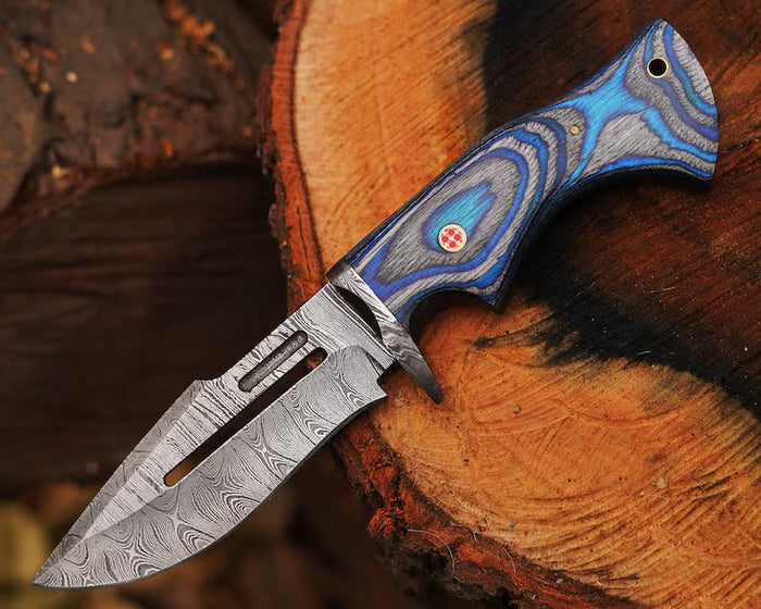 Bocat Damascus Steel Hunting Knife by cskforged cskforged