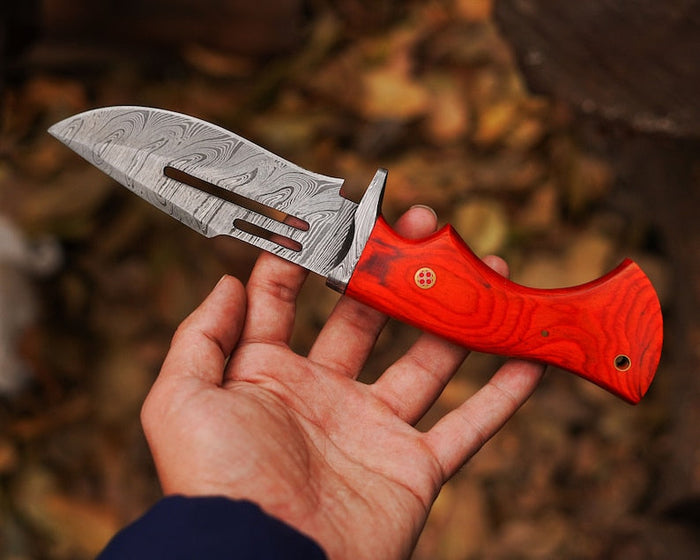 Bocat Damascus Steel Hunting Knife by cskforged cskforged