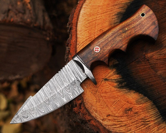 Bocat Damascus Steel Hunting Knife by cskforged cskforged