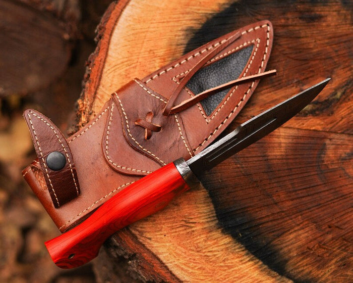 Bocat Damascus Steel Hunting Knife by cskforged cskforged