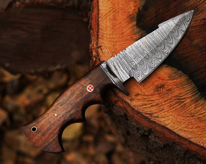 Bocat Damascus Steel Hunting Knife by cskforged cskforged