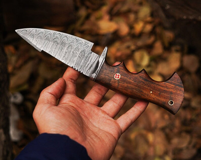Bocat Damascus Steel Hunting Knife by cskforged cskforged