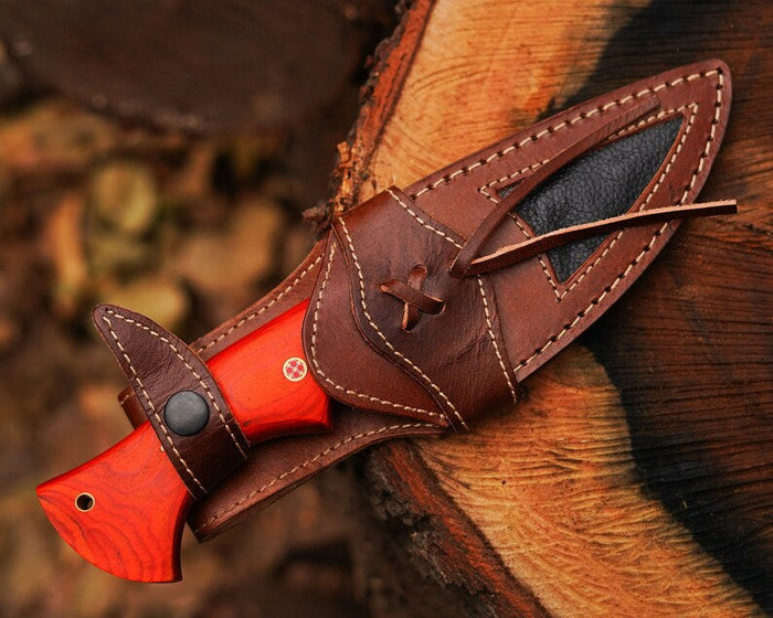 Bocat Damascus Steel Hunting Knife by cskforged cskforged