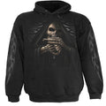 BONE FINGER - Hoody Black Spiral USA