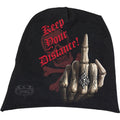 BONE FINGER - Light Cotton Beanies Black Spiral USA