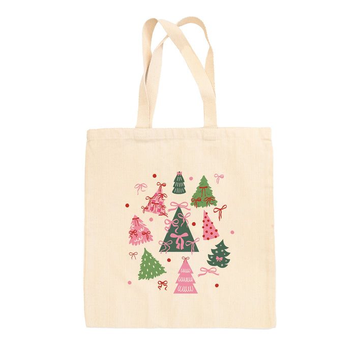 Bow Christmas Trees Tote Bag Ivy + Cloth