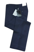 "Bradley" Midnight Navy Luxury Wool Blend Suit Pants - Unhemmed Tux-USA