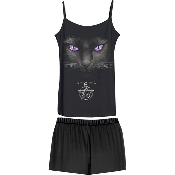 BRIGHT EYES - 4pc Gothic Pyjama Set Spiral USA