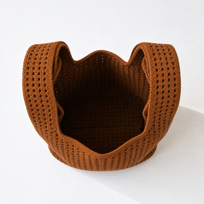 Brown Crochet Handbag A Bag Concept