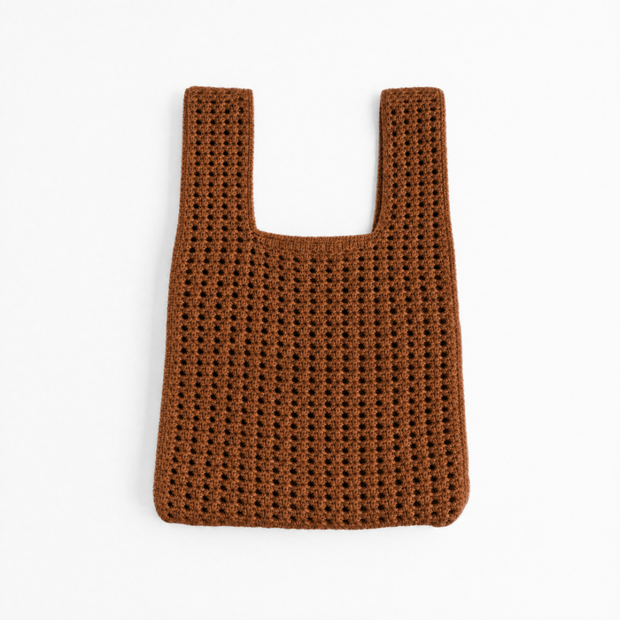Brown Crochet Handbag A Bag Concept