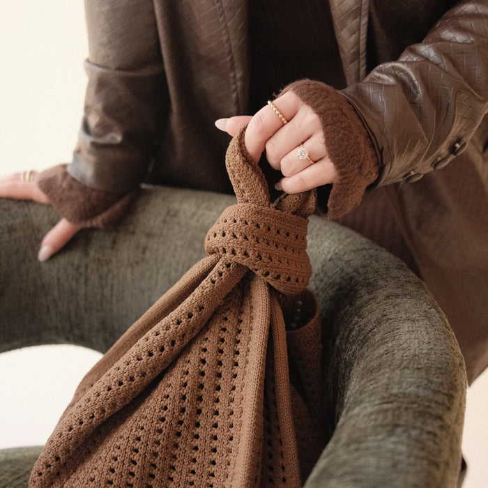 Brown Crochet Handbag A Bag Concept