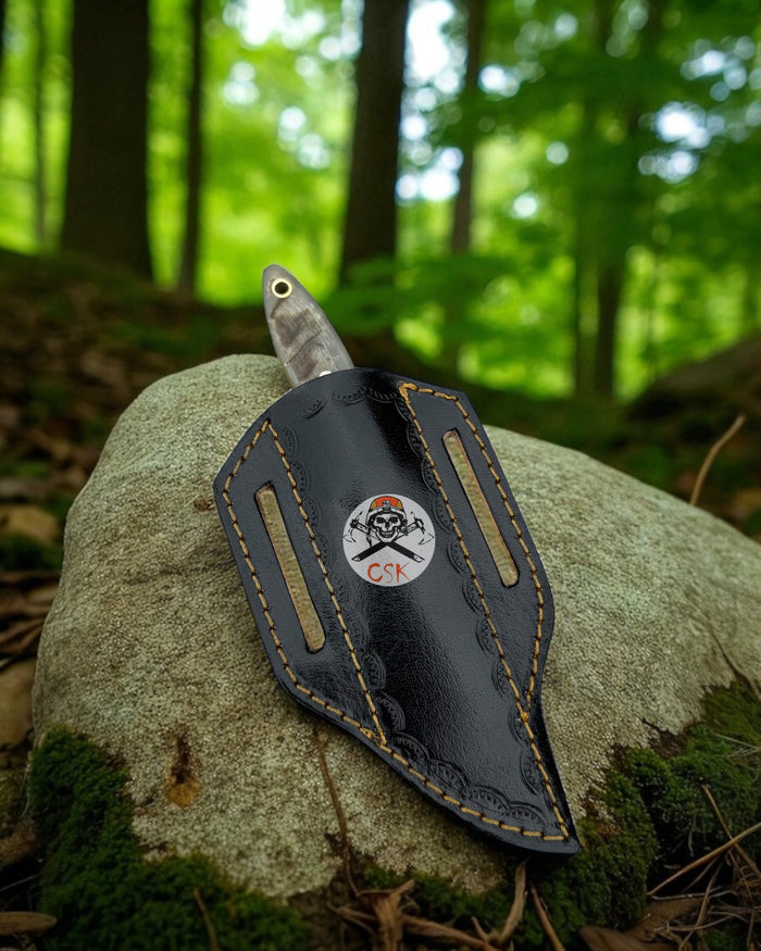 Buckaroo Ranch Knife With Belt Sheath cskforged