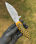 Bumpy Johnson - Mahogany - Damascus knife- 10 inches cskforged